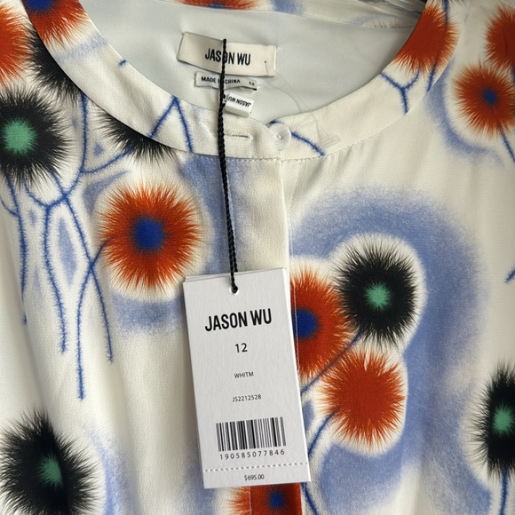 Jason Wu white short shelves dress size 12 - Picture 3 of 7